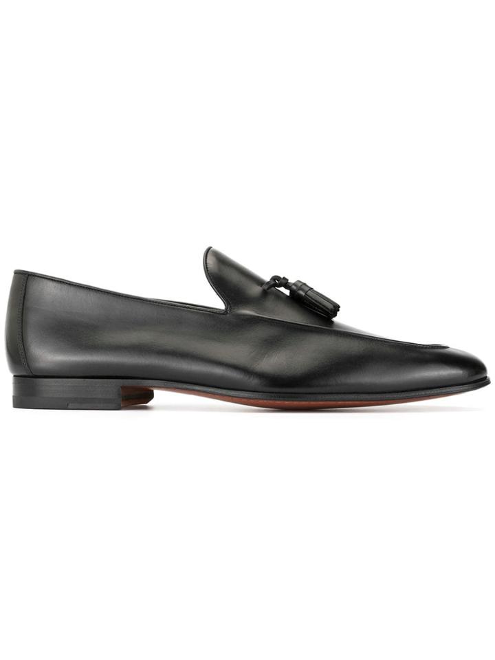Magnanni Tassel Loafers - Black