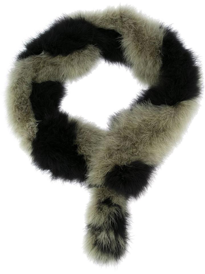 Sonia Rykiel 'marabou Bands Stole' Scarf