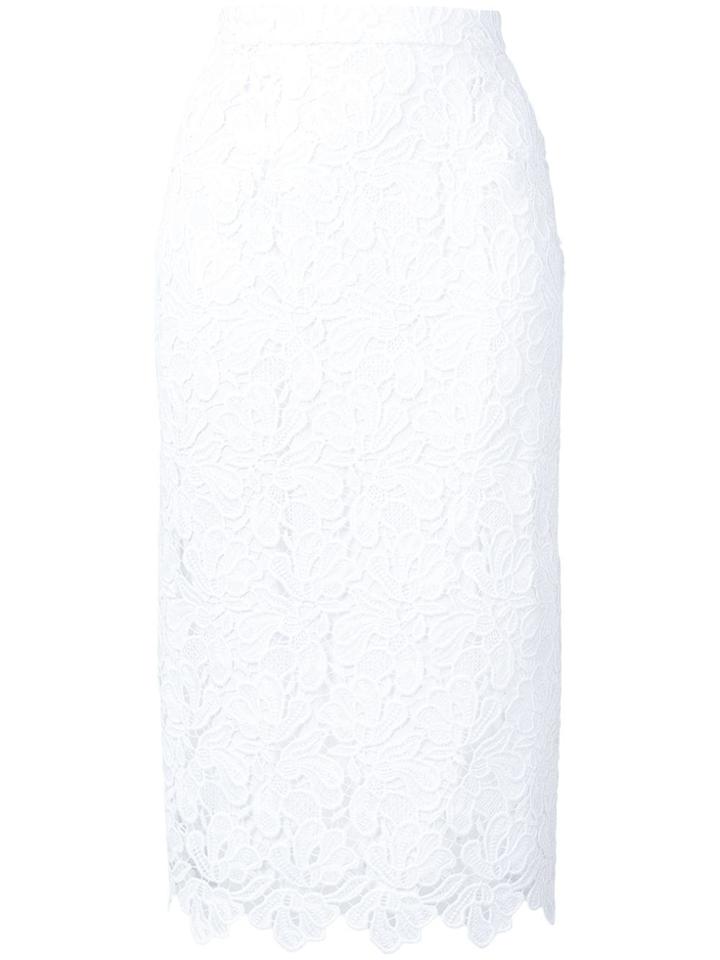 Ermanno Scervino Lace Embroidered Skirt - White