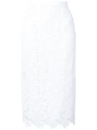 Ermanno Scervino Lace Embroidered Skirt - White