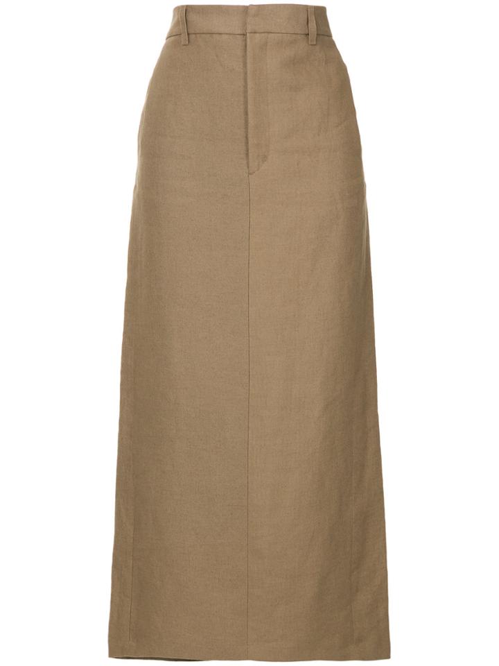 Cityshop High Waist Skirt - Brown