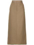 Cityshop High Waist Skirt - Brown