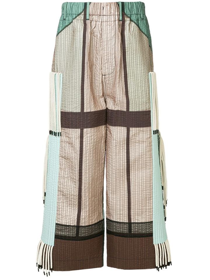 Craig Green Wide-leg Colour Block Trousers