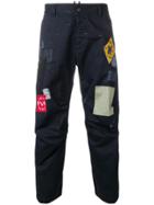 Dsquared2 Patch Appliqué Trousers - Blue