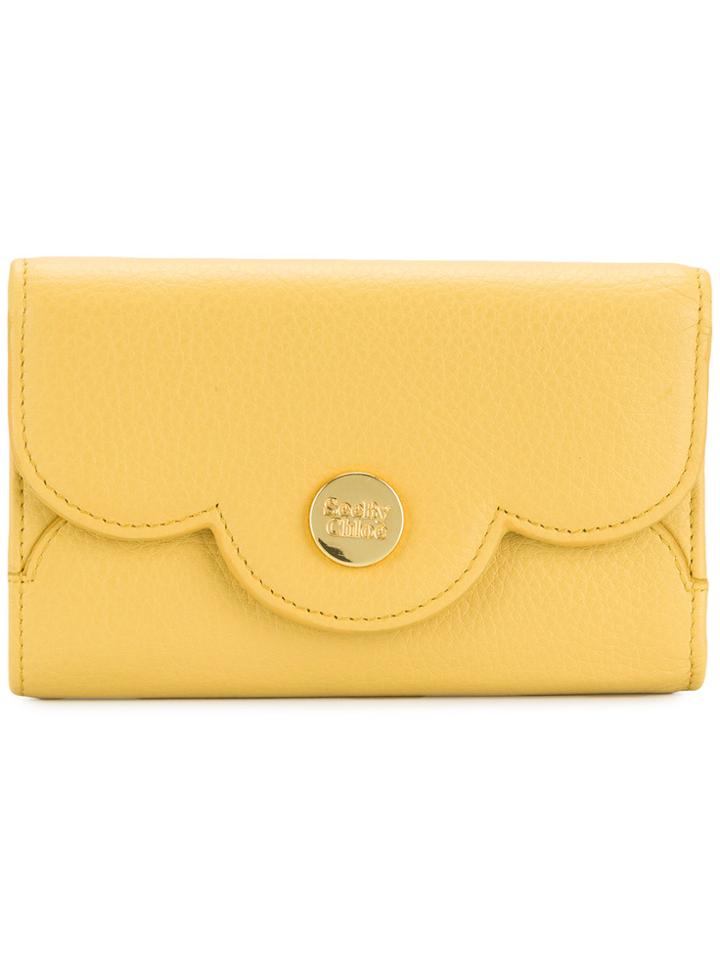 See By Chloé Polina Continental Wallet - Yellow & Orange