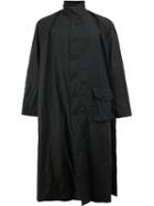 By Walid High Neck Loose-fit Coat, Men's, Size: Medium, Black, Cotton