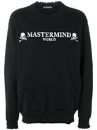 Mastermind World Distressed Logo Sweatshirt - Black