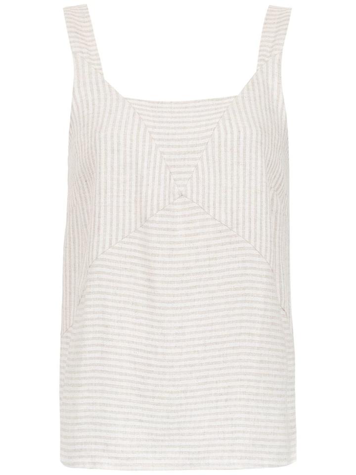 Alcaçuz Furacao Linen Top - Nude & Neutrals