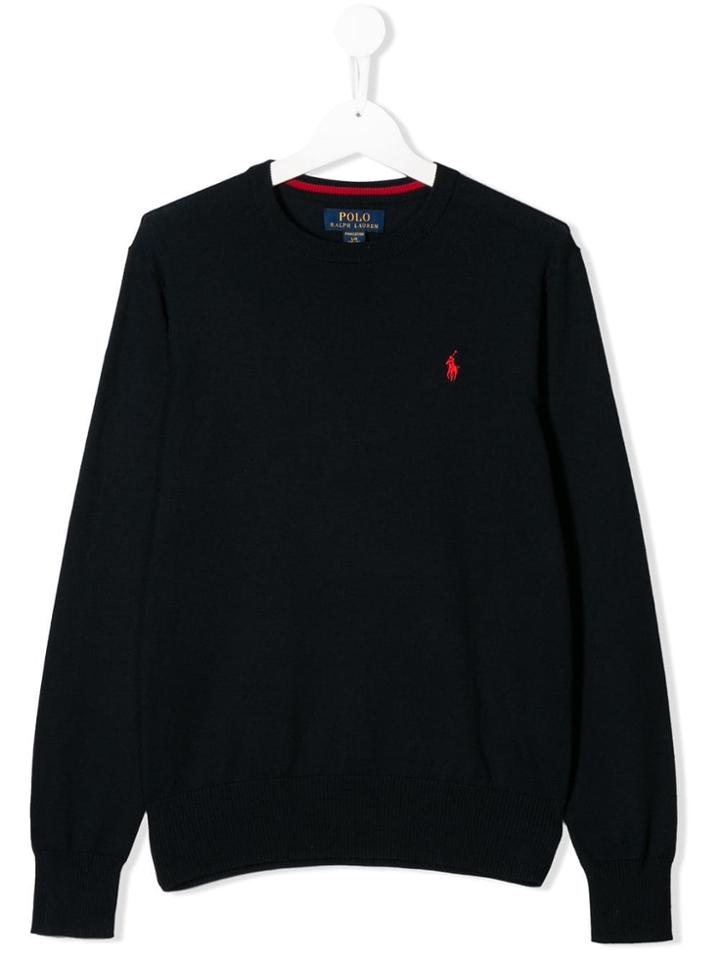 Ralph Lauren Kids Teen Crew Neck Sweater - Blue