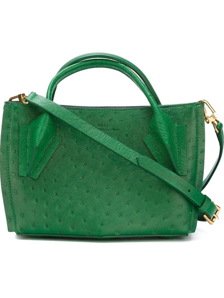 Desa 1972 Textured Cross Body Bag, Women's, Green, Leather