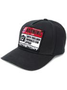 Frankie Morello Warning Patch Baseball Cap - Black