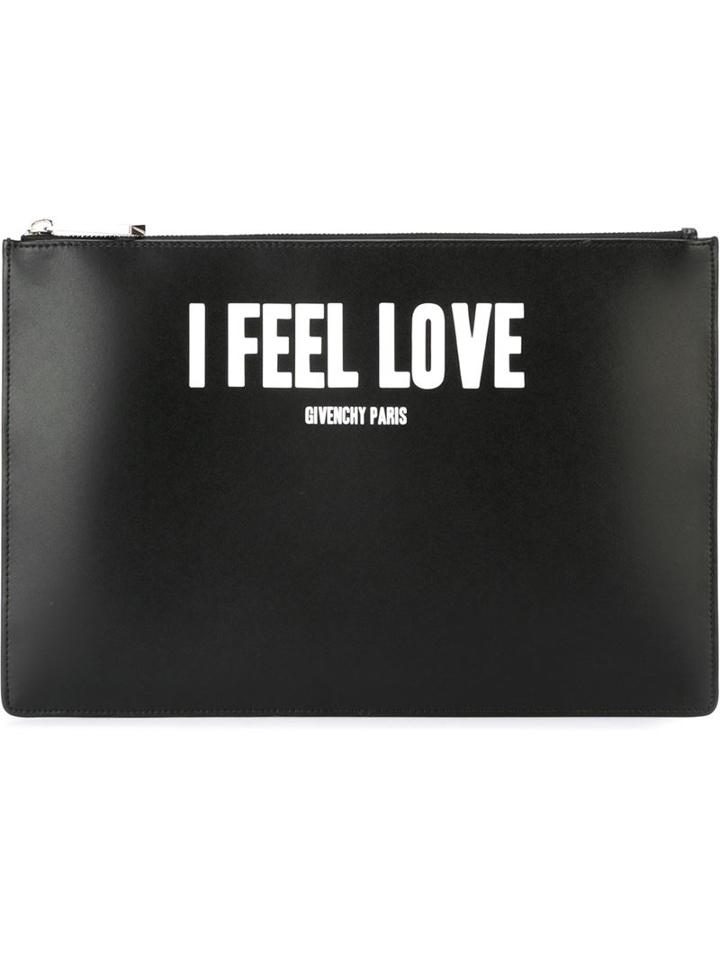 Givenchy I Feel Love Clutch, Women's, Black