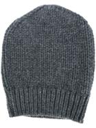 Eleventy - Knitted Beanie - Men - Cashmere - One Size, Grey, Cashmere