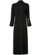Peter Cohen - Long Shirt Dress - Women - Polyester/triacetate - Xl, Black, Polyester/triacetate
