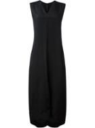 Ilaria Nistri V-neck Shift Dress, Women's, Size: 44, Black, Viscose/silk