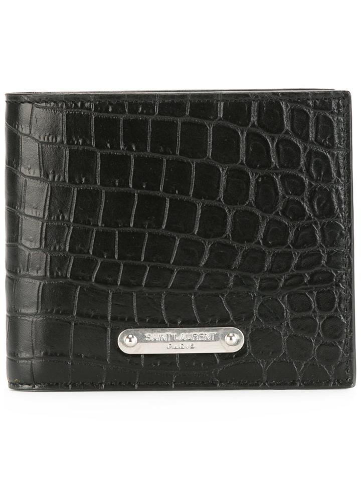 Saint Laurent Id East/west Billfold Wallet - Black