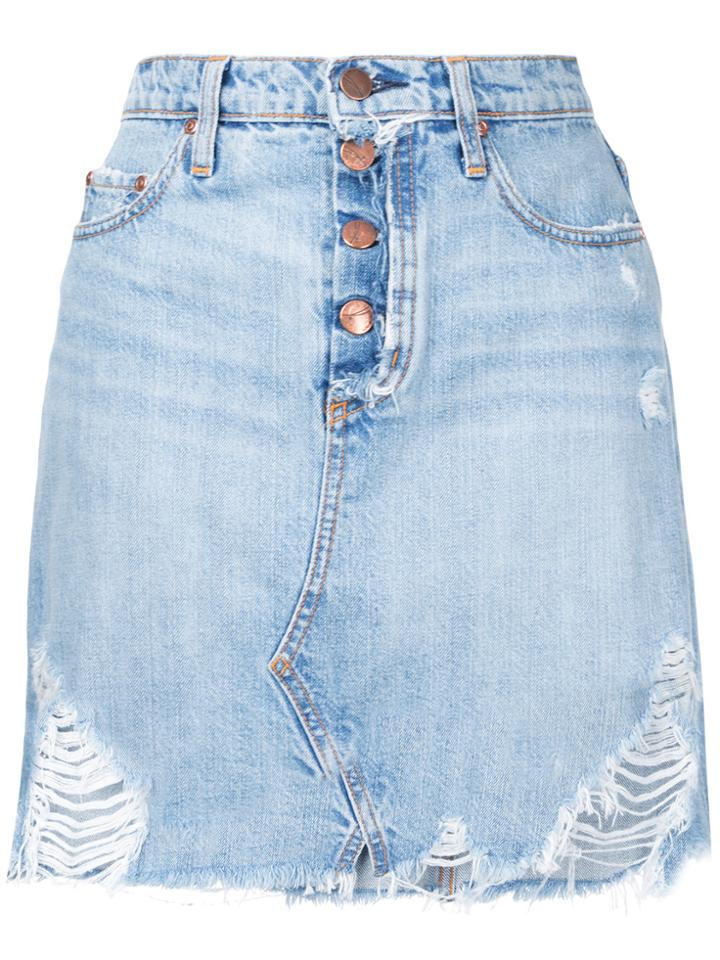 Nobody Denim Piper Skirt Exposed Spiritual - Blue