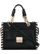 Karl Lagerfeld Stylised Seam Tote Bag, Women's, Black, Leather/polyurethane