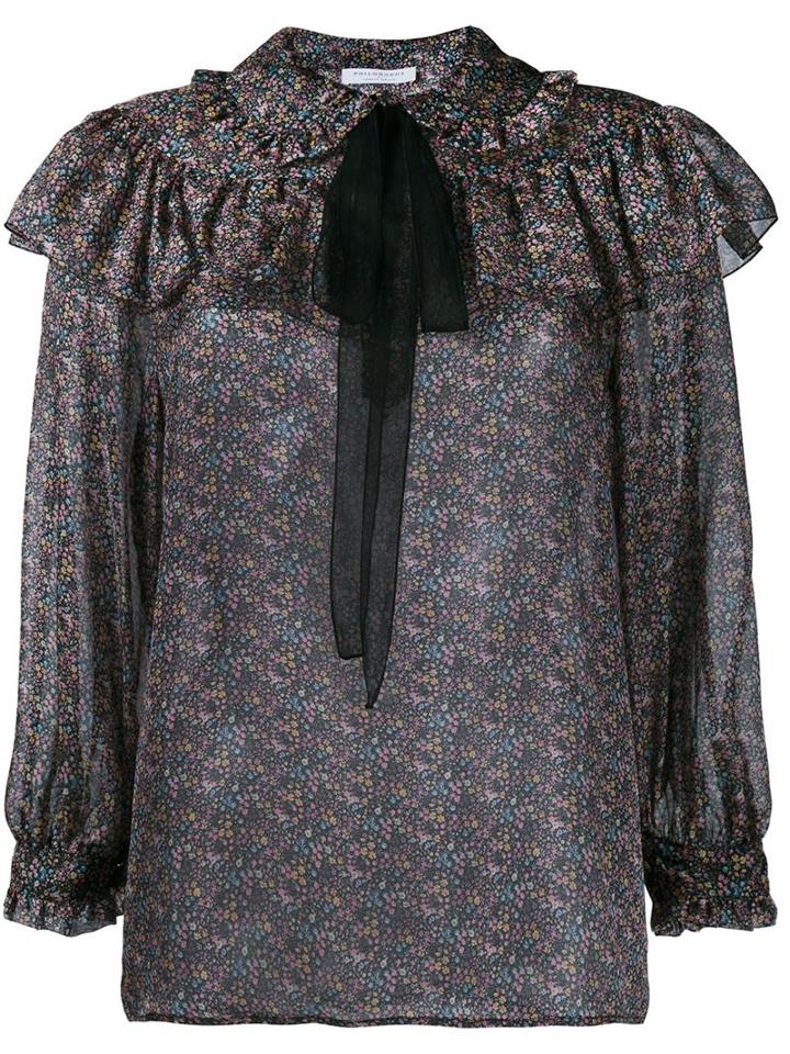 Philosophy Di Lorenzo Serafini Floral Print Silk Blouse