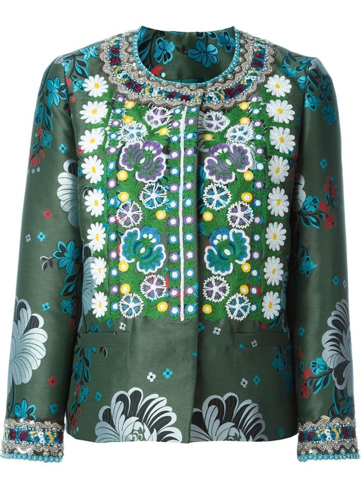 Etro Floral Jacquard Embroidered Jacket