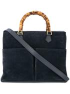 Gucci Vintage Bamboo 2 Way Hand Bag - Brown