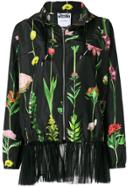 Moschino Floral Print Bomber Jacket - Black