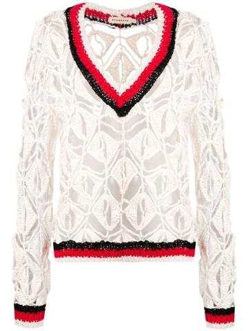 Oneonone Crochet Jumper - White