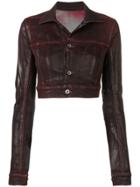 Rick Owens Drkshdw Little Joe Cropped Denim Jacket - Pink