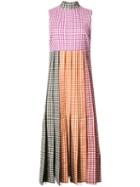 Christopher Kane Gingham Dress, Women's, Size: 40, Orange, Silk/cotton/acetate