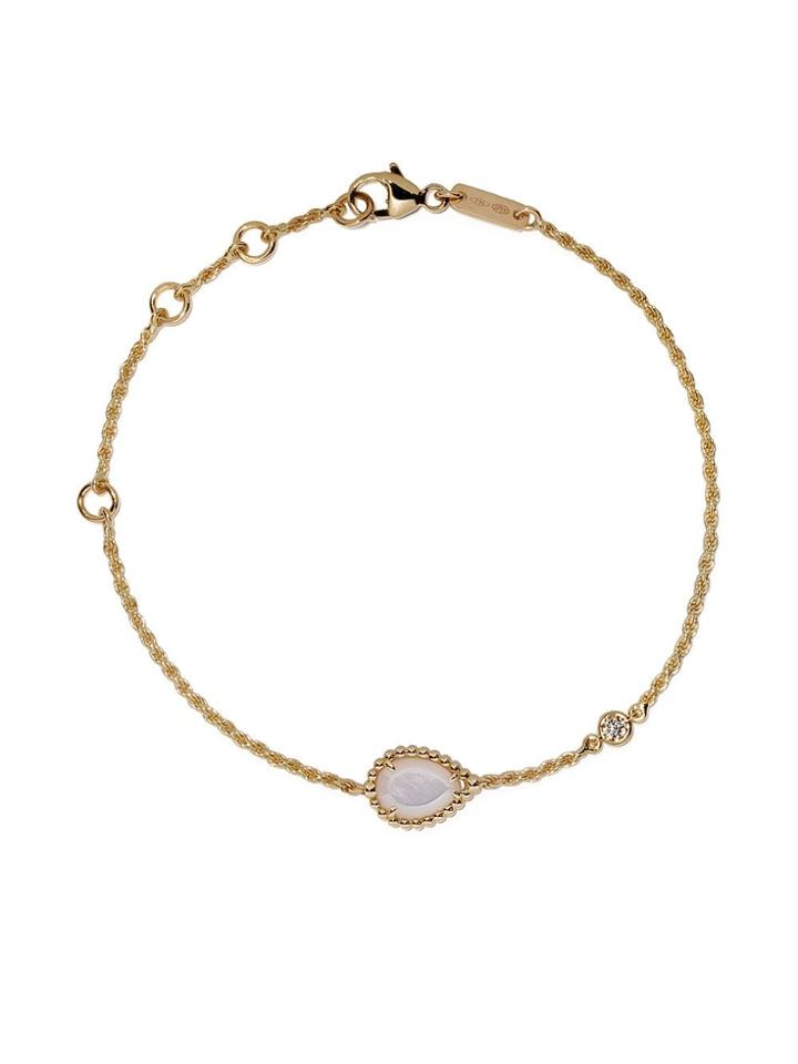 Boucheron 18kt Yellow Gold Serpent Bohème Diamond And Mother-of-pearl