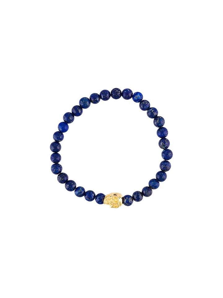 Nialaya Jewelry Beaded Skull Bracelet