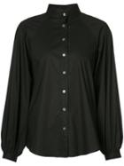 Derek Lam - Mandarin Neck Shirt - Women - Cotton/spandex/elastane - 36, Women's, Black, Cotton/spandex/elastane
