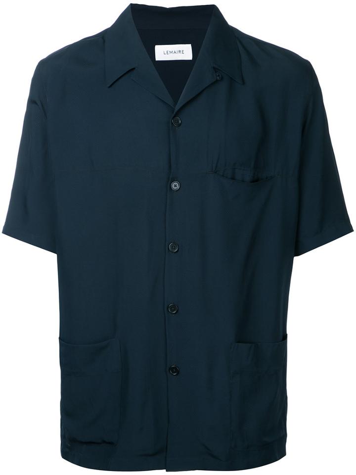 Lemaire - Lapel Shirt - Men - Rayon - 48, Blue, Rayon