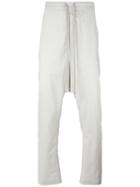 Rick Owens Dropped Crotch Trousers, Men's, Size: 50, Nude/neutrals, Cotton