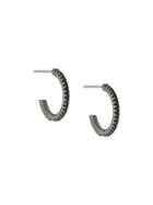 Federica Tosi Crystal Embellished Earrings - Black