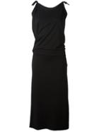 Vivienne Westwood Anglomania Shoulder Knot Dress, Women's, Size: Small, Black, Viscose/spandex/elastane