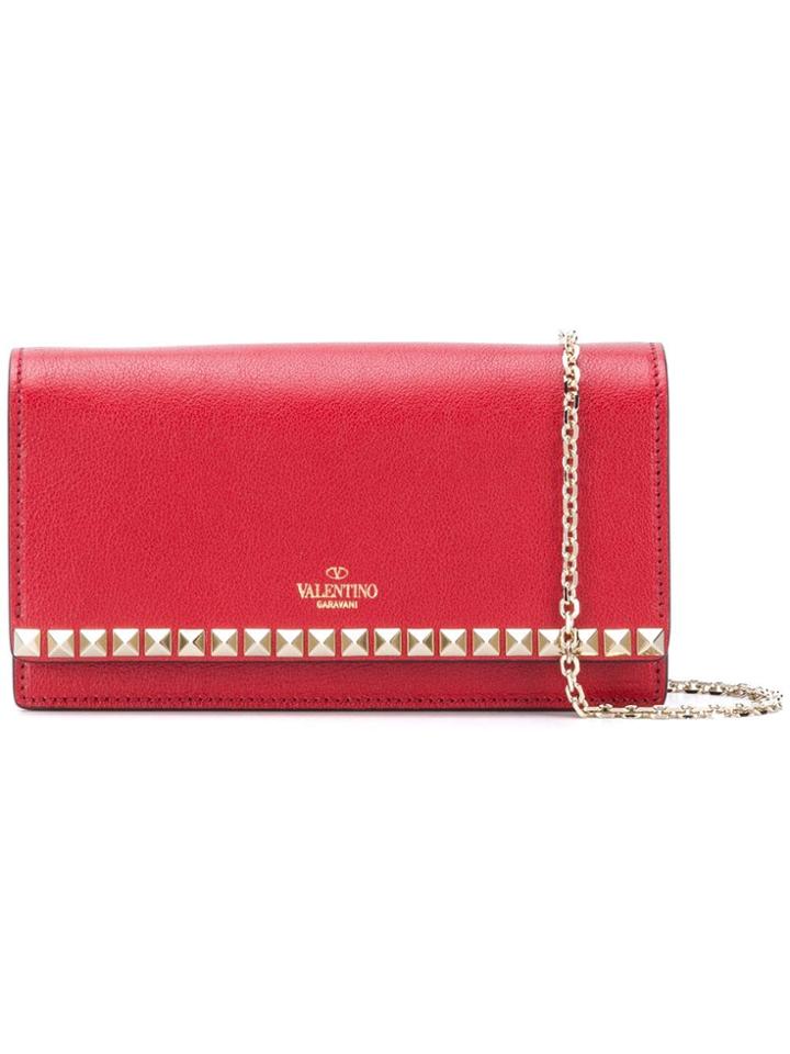 Valentino Alentino Garavani Rockstud Crossbody Bag - Red
