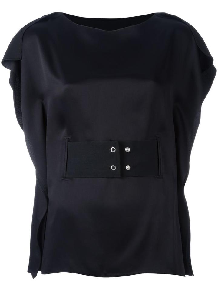 Mm6 Maison Margiela Square Top, Women's, Size: 42, Black, Acetate/viscose