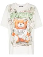 Moschino Money Teddy Print T-shirt - White