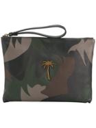 Tomas Maier Camo Palm Pouch - Green