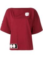 Marni Boat Neck Patch T-shirt - Red