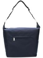 Prada Rubber Logo Patch Shoulder Bag - Blue