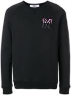 Msgm Micro Faded Logo Sweatshirt - Black
