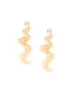 Niomo Kara Zigzag-shaped Hoop Earrings - Gold