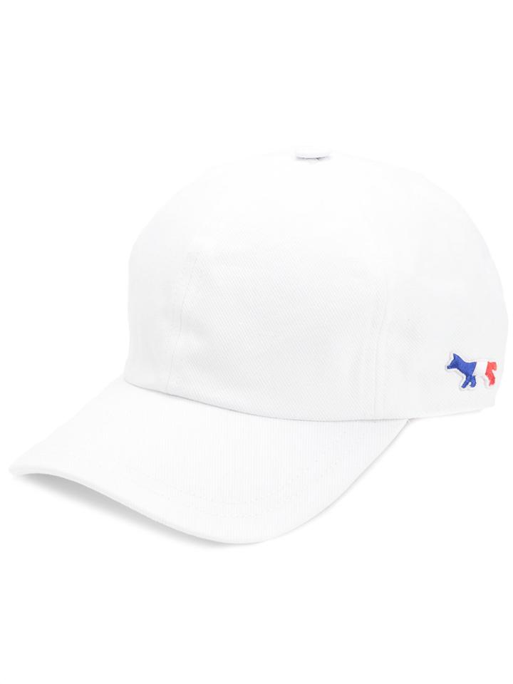 Maison Kitsuné Fox Print Cap - White