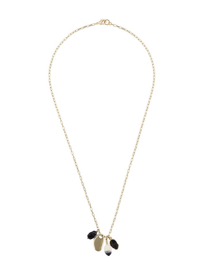 Isabel Marant Multi-pendant Charm Necklace - Black