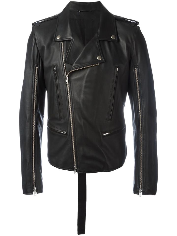 Ann Demeulemeester Johnson Biker Jacket - Black
