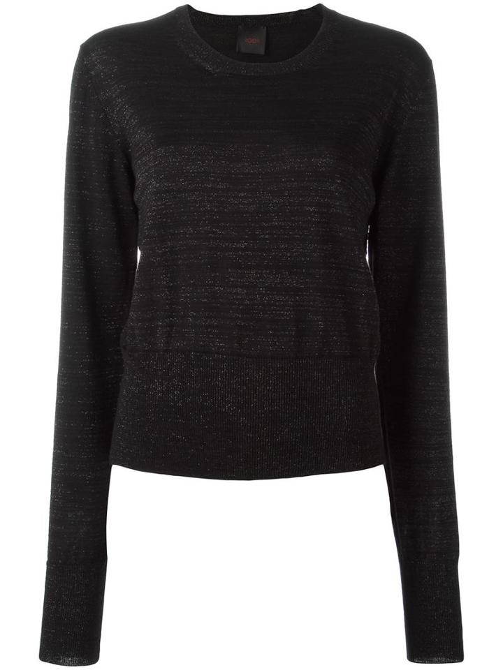 Eggs Fine Knit Jumper, Women's, Size: 44, Black, Virgin Wool/viscose/metallized Polyester