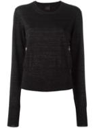 Eggs Fine Knit Jumper, Women's, Size: 44, Black, Virgin Wool/viscose/metallized Polyester