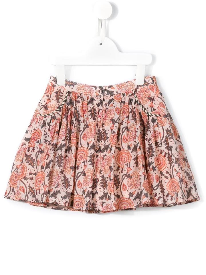 Louise Misha Floral Print Skirt, Girl's, Size: 10 Yrs, Pink/purple